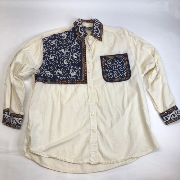 Best American Clothing Co.‎ Embroidered Western Shirt Button Up Medium - Picture 1 of 16